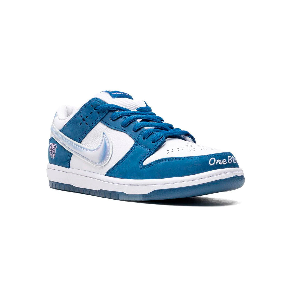 Nike SB Dunk Low Born x Raised One Block Baskets Bleu Blanc Homme Femme - 2