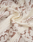 Robe Maxi Femme Dentelle Épaules Dénudées – Manches Longues Ourlet Évasé