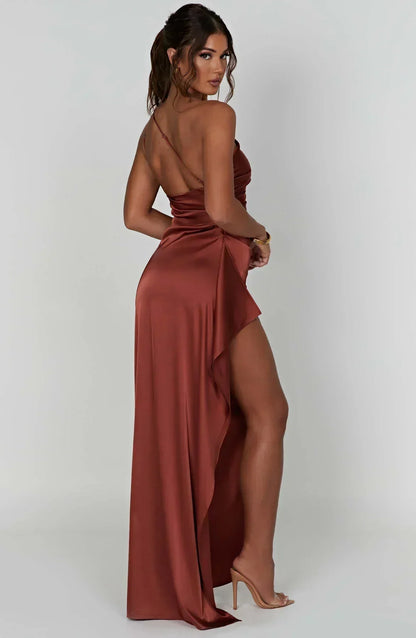 Dakota | Robe de soirée maxi asymétrique pour femme