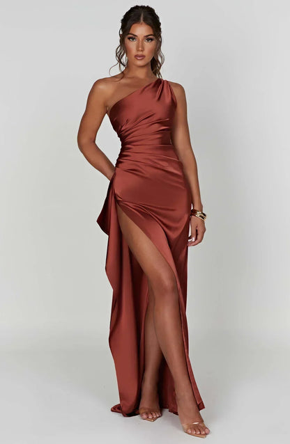 Dakota | Robe de soirée maxi asymétrique pour femme