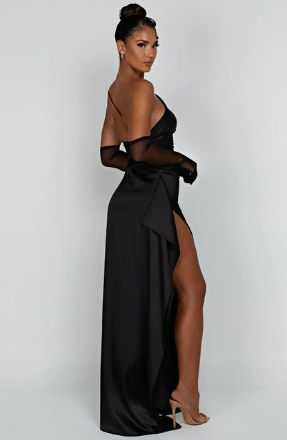 Dakota | Robe de soirée maxi asymétrique pour femme