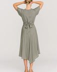 Robe Midi Femme Portefeuille – Silhouette Fluide et Élégante