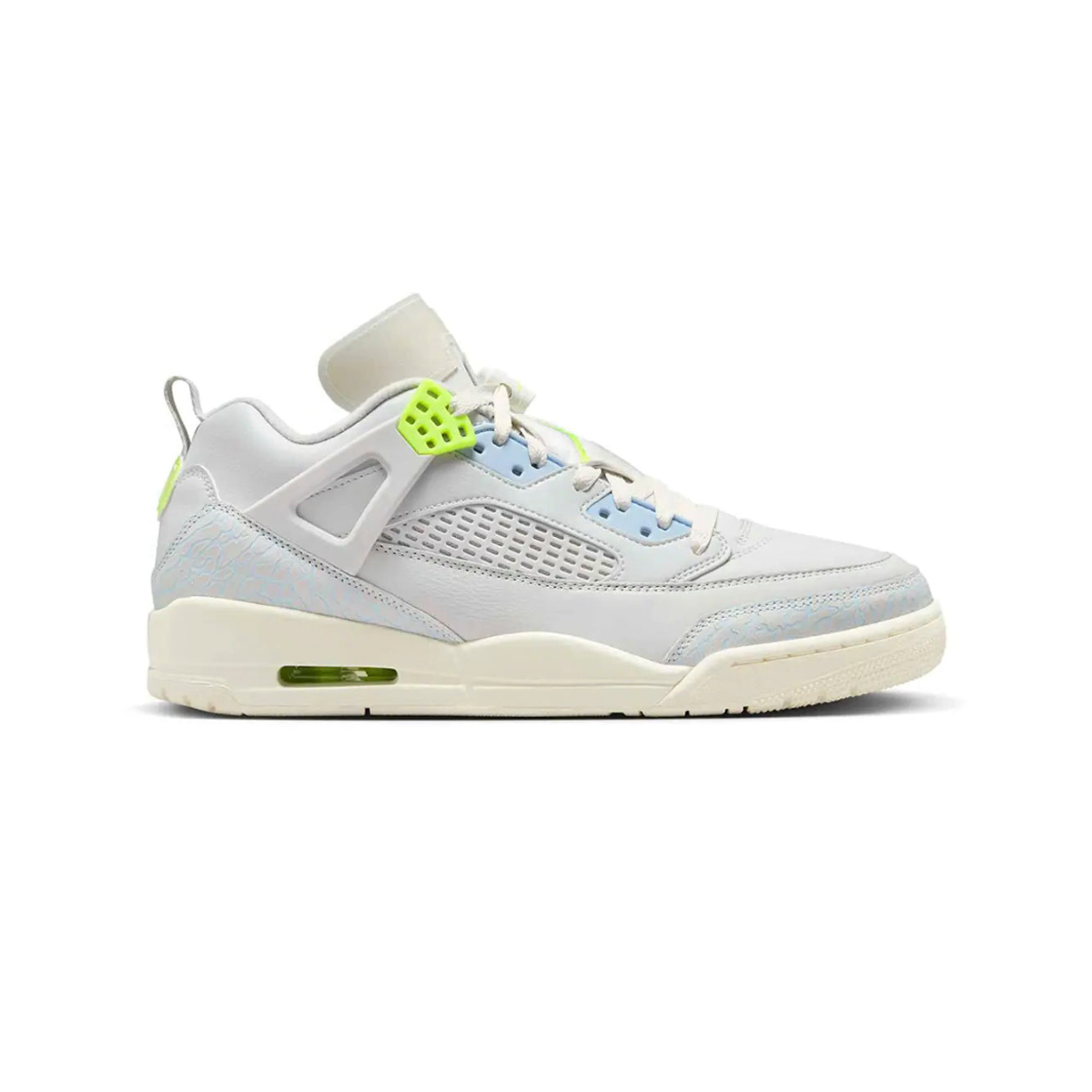 Air Jordan Spizike Low Photon Dust Volt – Baskets Basses Homme Femme Cuir et Nubuck