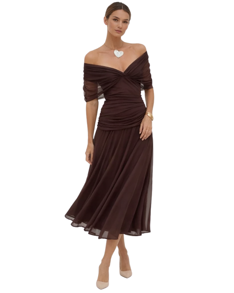 Aurélie Robe Femme Longue Fleurie – Col V Croisé Élégant & Coupe Fluide Légère
