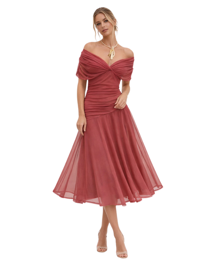 Aurélie Robe Femme Longue Fleurie – Col V Croisé Élégant & Coupe Fluide Légère