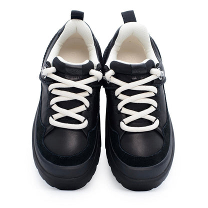 UGG Heritage Utility Sneaker Black baskets homme et femme en cuir et textile technique noir, détail semelle