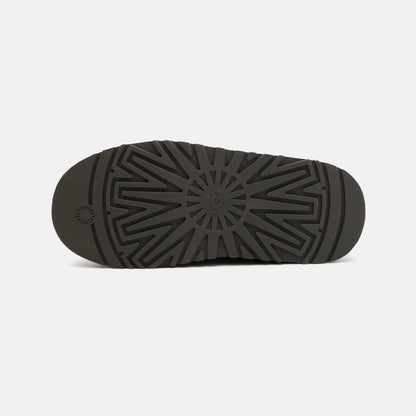 UGG Tazz Hickory chaussons à plateforme femme en daim et peau de mouton marron hickory, vue arrière
