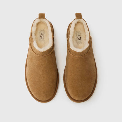 UGG Classic Micro Chestnut bottines fourrées femme en daim et peau de mouton marron chestnut, vue arrière