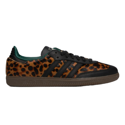 Sneakers basses Adidas Samba collegiate green leopard unisexe