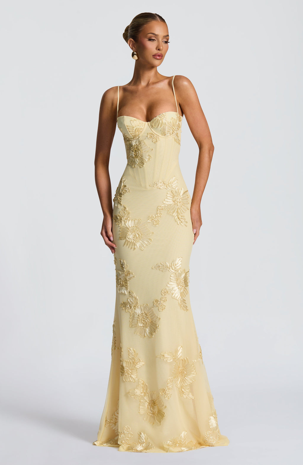 Emma | Robe longue fleurie pour femmes, invitée de mariage