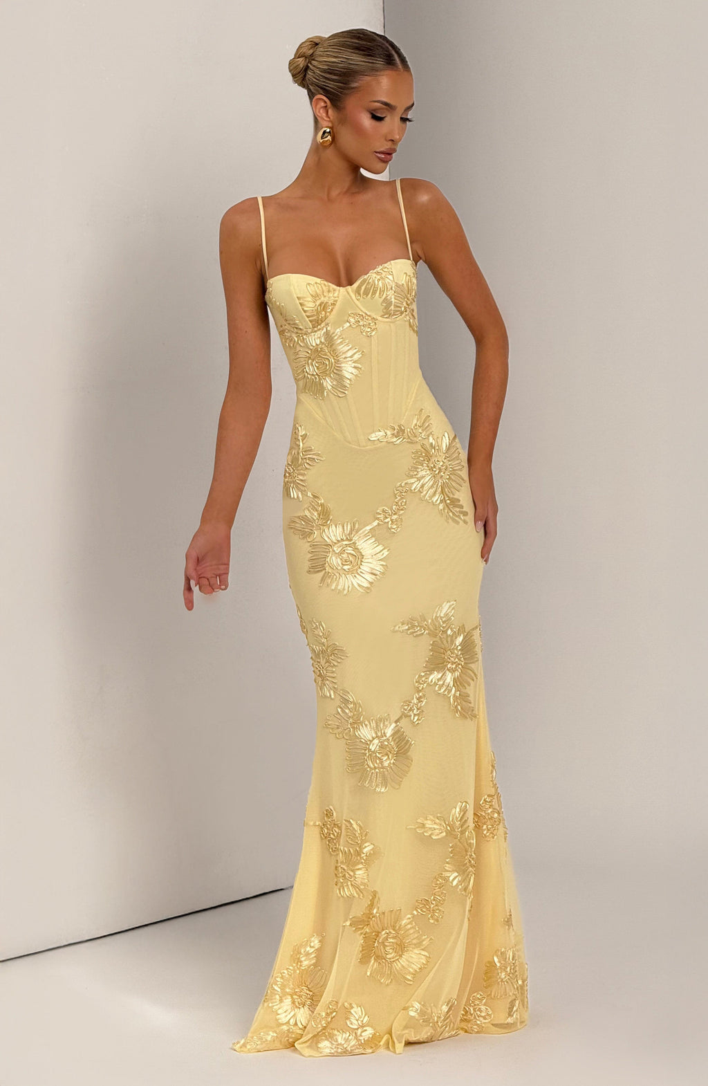 Emma | Robe longue fleurie pour femmes, invitée de mariage