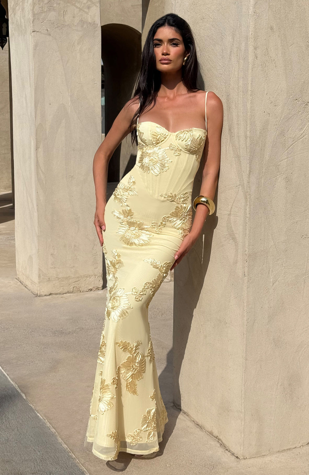 Emma | Robe longue fleurie pour femmes, invitée de mariage