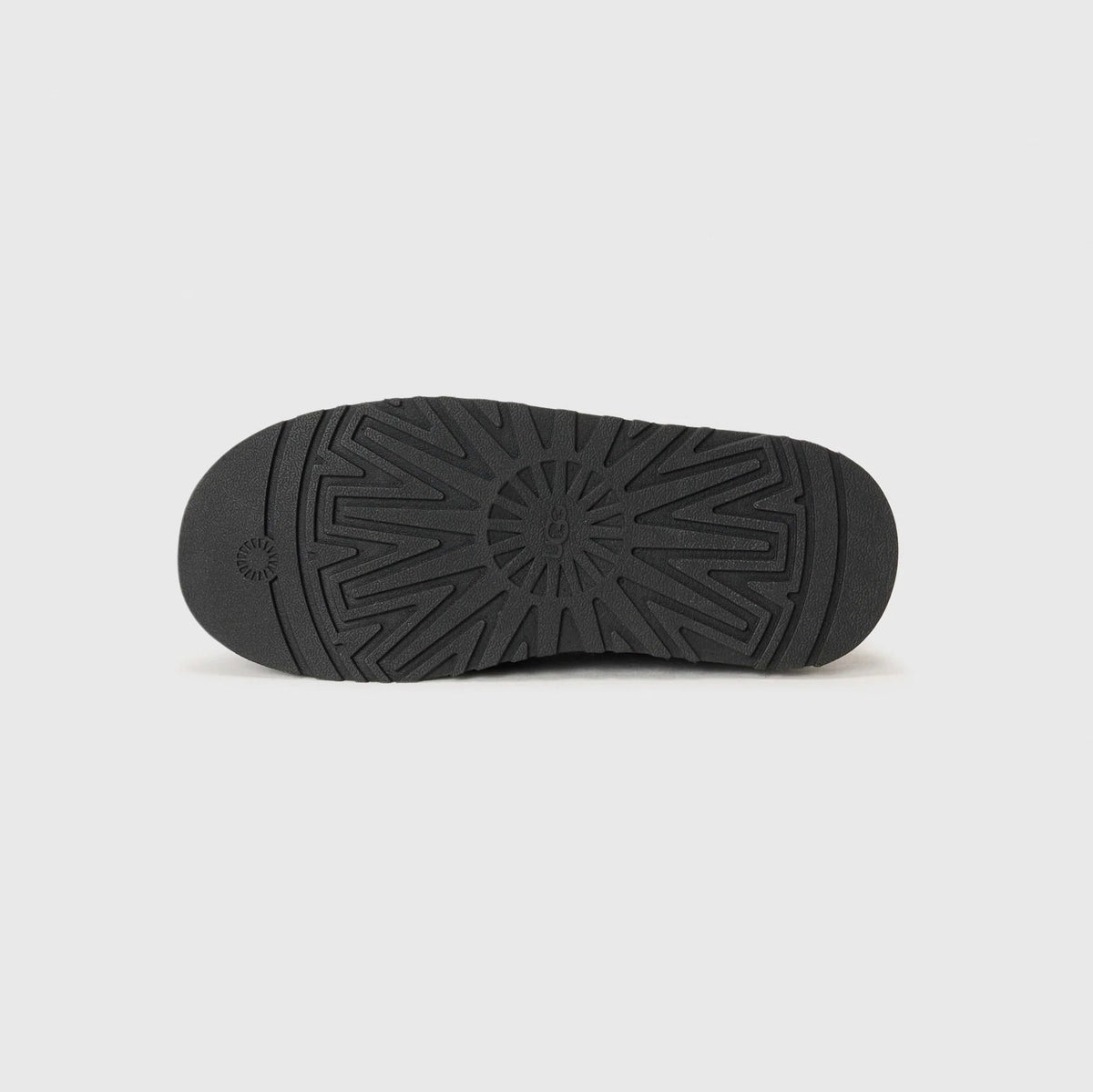 UGG Tazz II Black chaussons à plateforme femme en daim et peau de mouton noir, détail intérieur