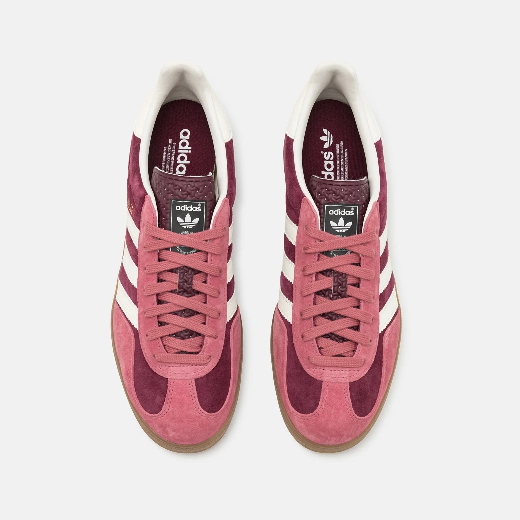 Sneakers basses Adidas Gazelle Indoor maroon preloved crimson unisexe