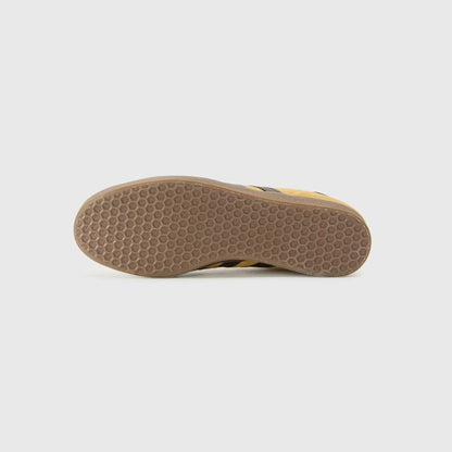 Sneakers basses Adidas Gazelle golden beige dark brown gold metallic unisexe
