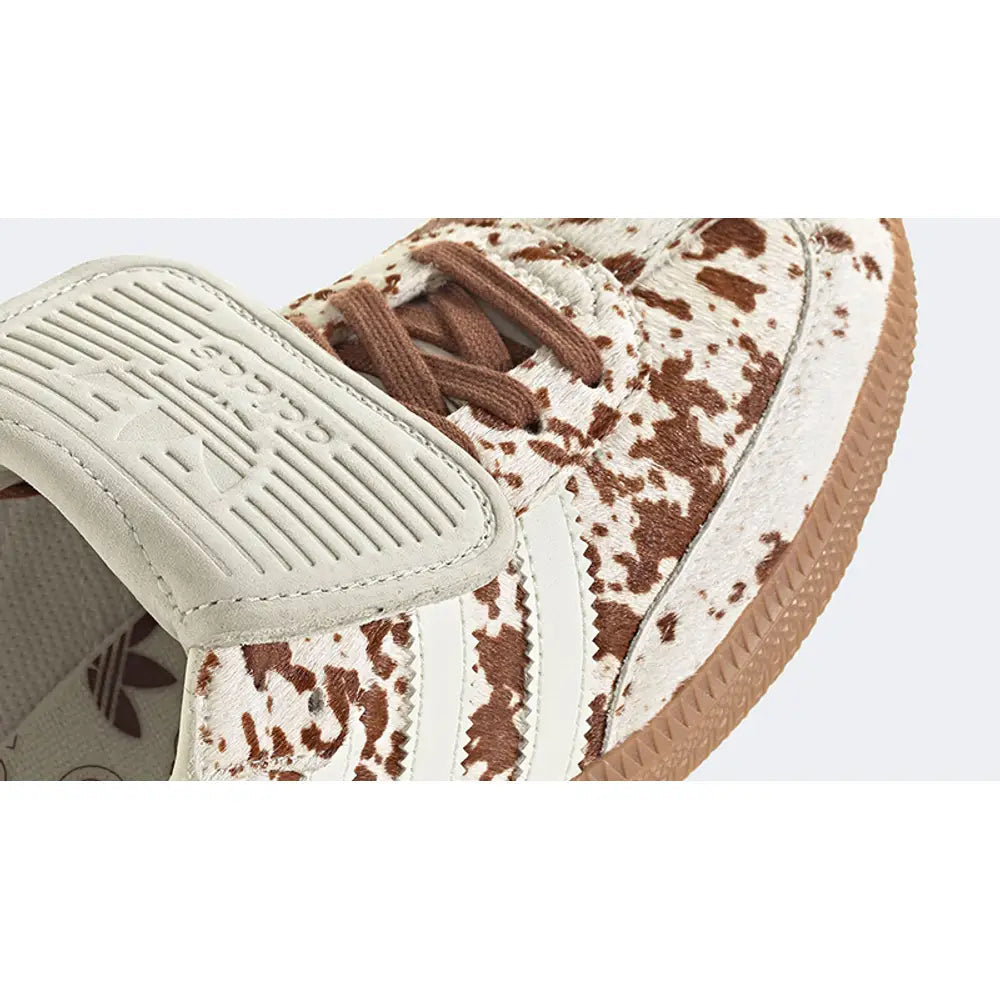 Sneakers basses Adidas Samba lt cow print brown white unisexe