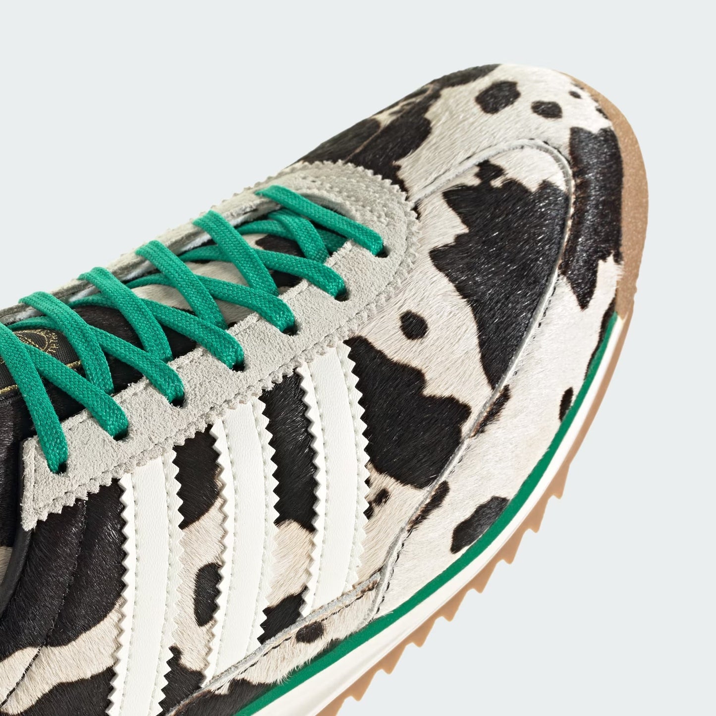 Sneakers basses Adidas SL 72 cow print black white unisexe