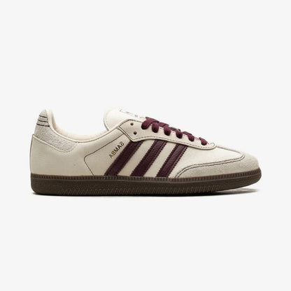 Sneakers basses Adidas Samba wonder white maroon unisexe