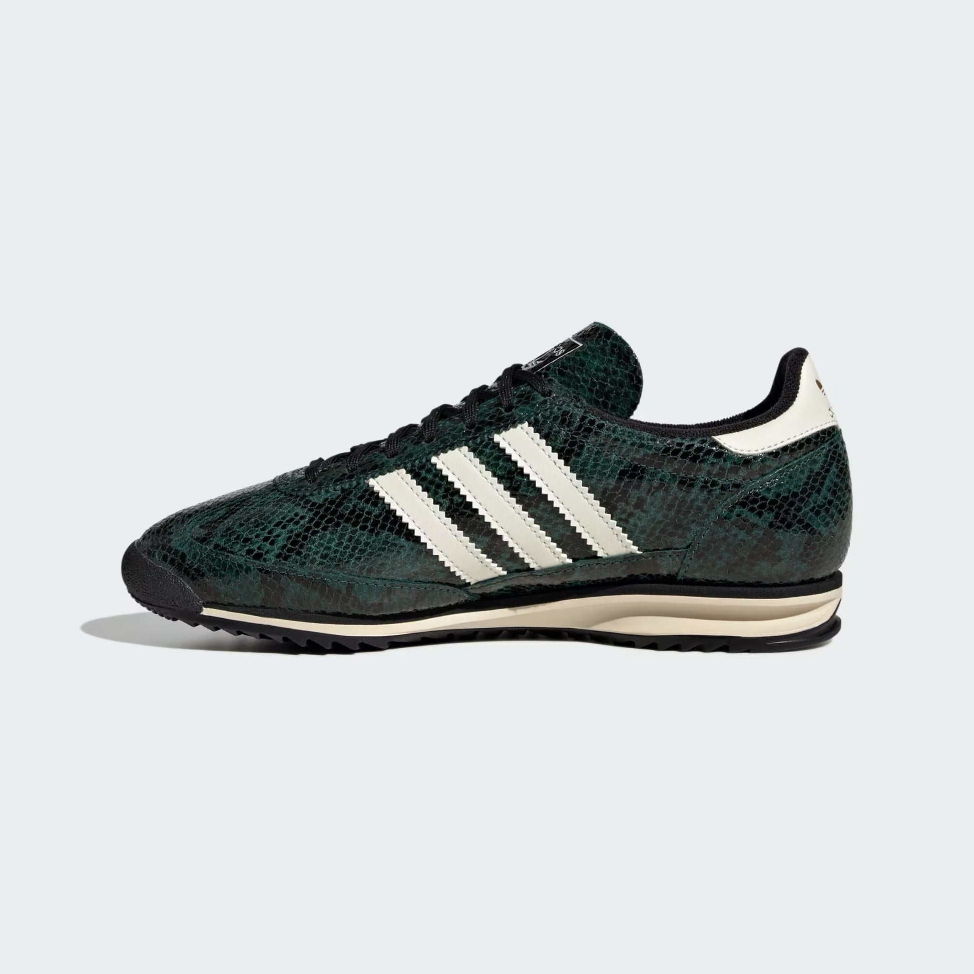Sneakers basses Adidas SL 72 collegiate green snakeskin unisexe