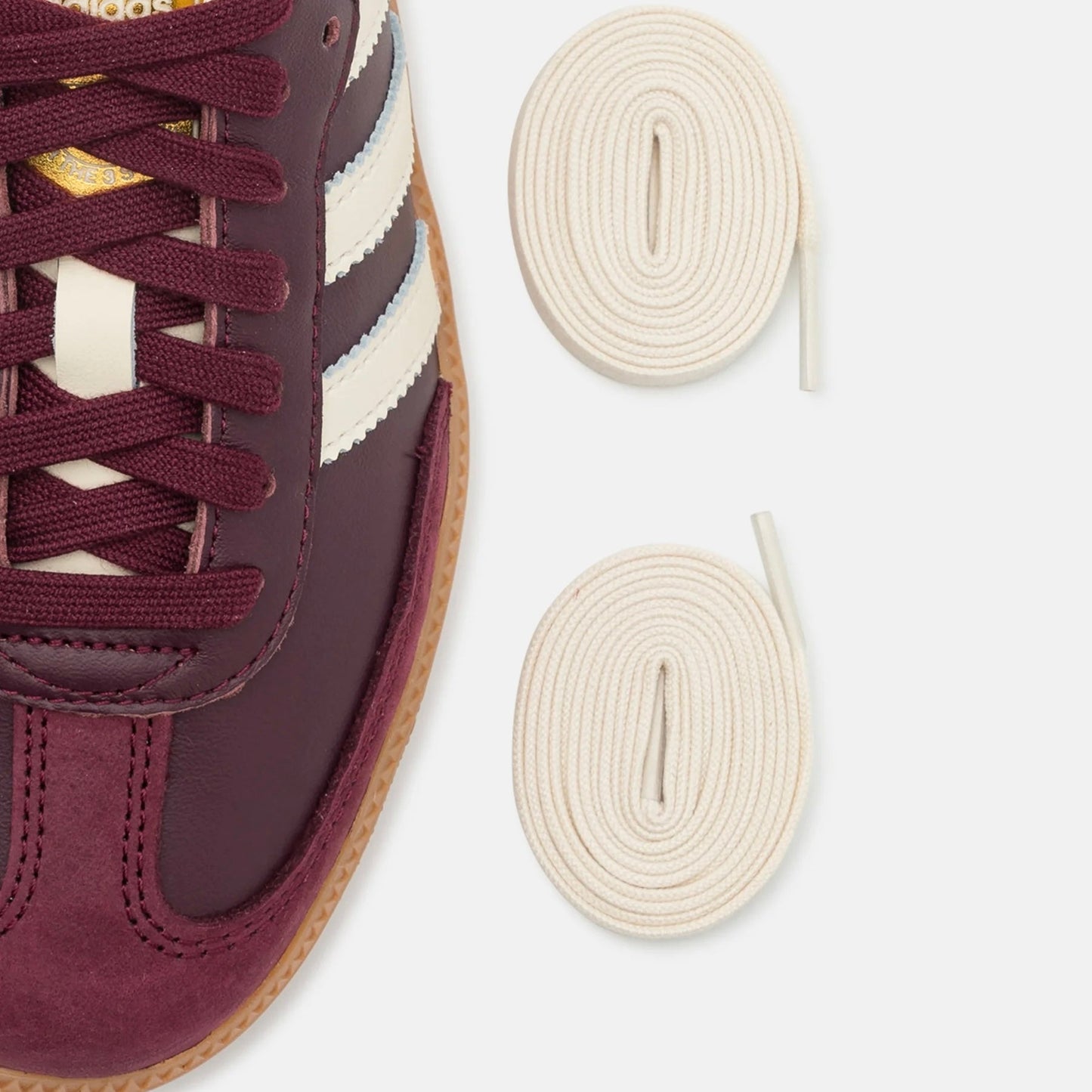 Sneakers basses Adidas Samba maroon gold metallic unisexe