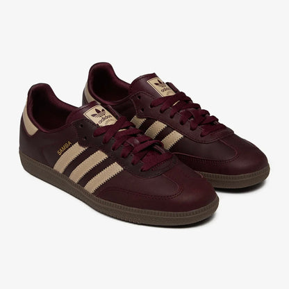 Sneakers basses Adidas Samba maroon crystal sand unisexe