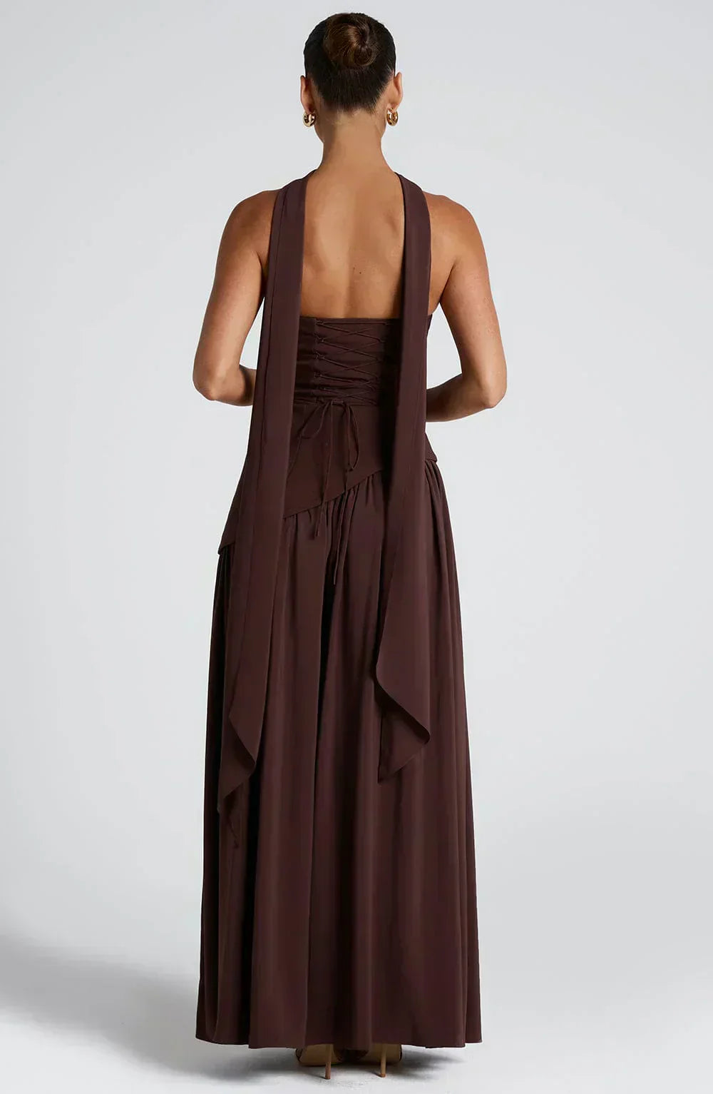 Fiona | Robe maxi asymétrique pour femmes, invitée de mariage