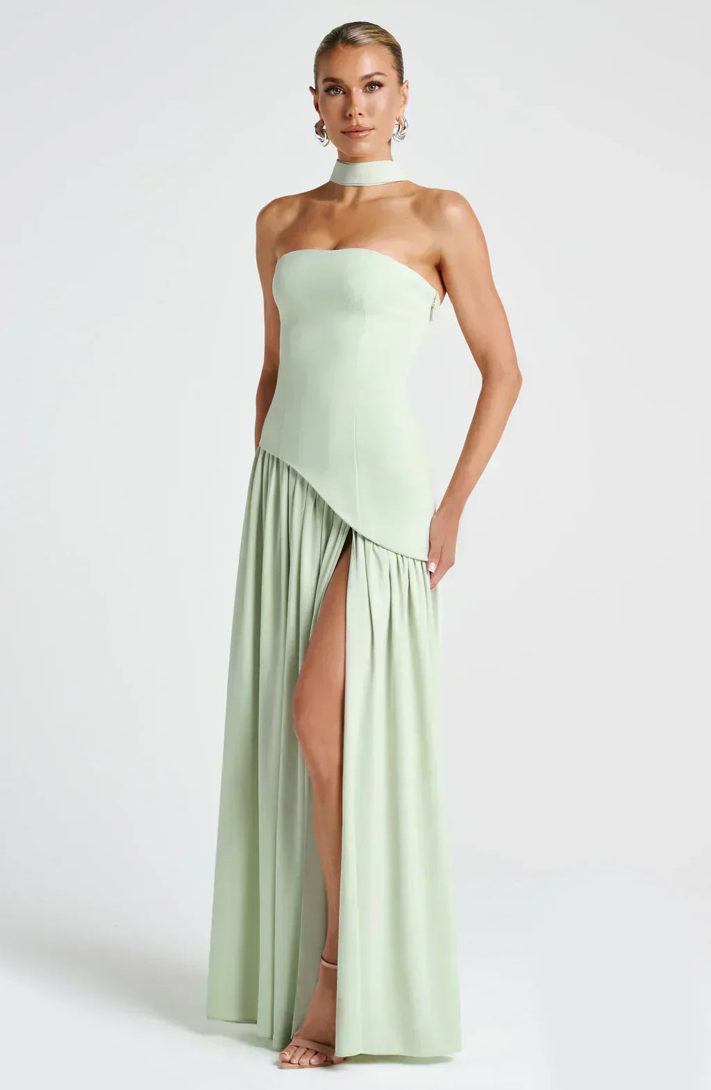 Fiona | Robe maxi asymétrique pour femmes, invitée de mariage