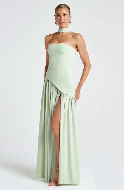 Fiona | Robe maxi asymétrique pour femmes, invitée de mariage