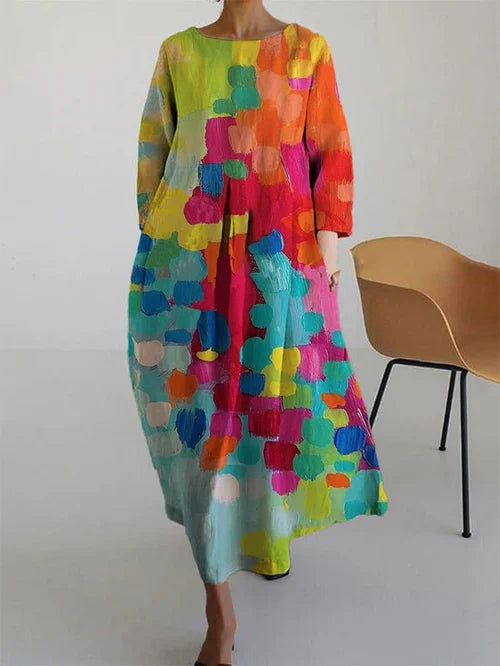 Fiona | Robe longue fleurie pour femme été