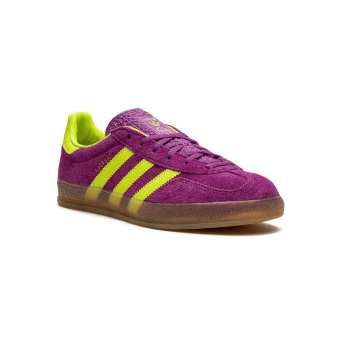 Sneakers basses Adidas Gazelle Indoor shock purple & yellow unisexe