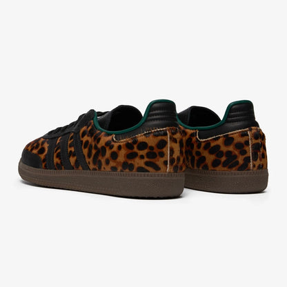 Sneakers basses Adidas Samba collegiate green leopard unisexe