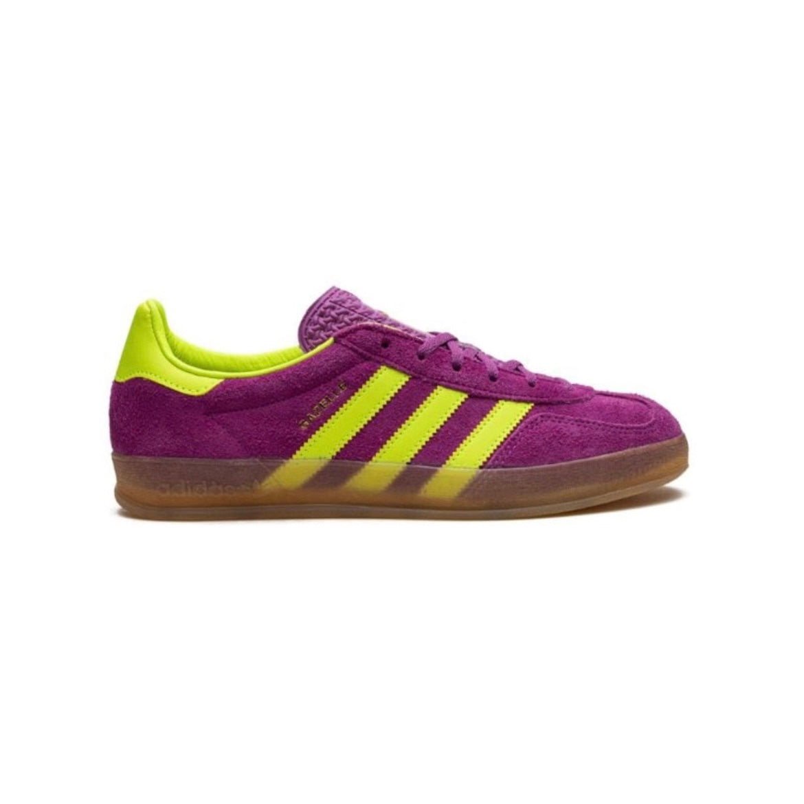 Sneakers basses Adidas Gazelle Indoor shock purple & yellow unisexe