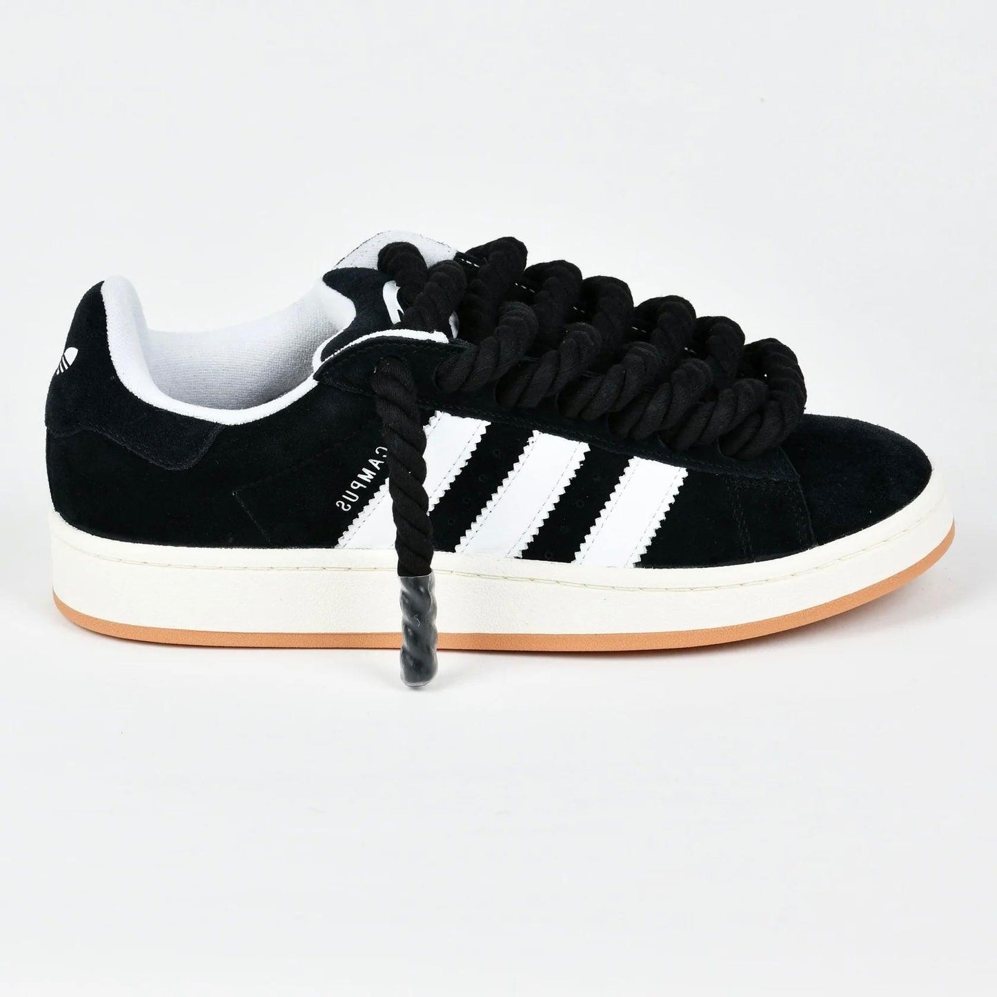 Sneakers basses Adidas Campus 00s black adidas rope laces custom black unisexe