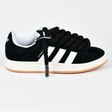 Adidas Campus 00s Sneakers Basses Unisexe Black Adidas Rope Laces Custom Black