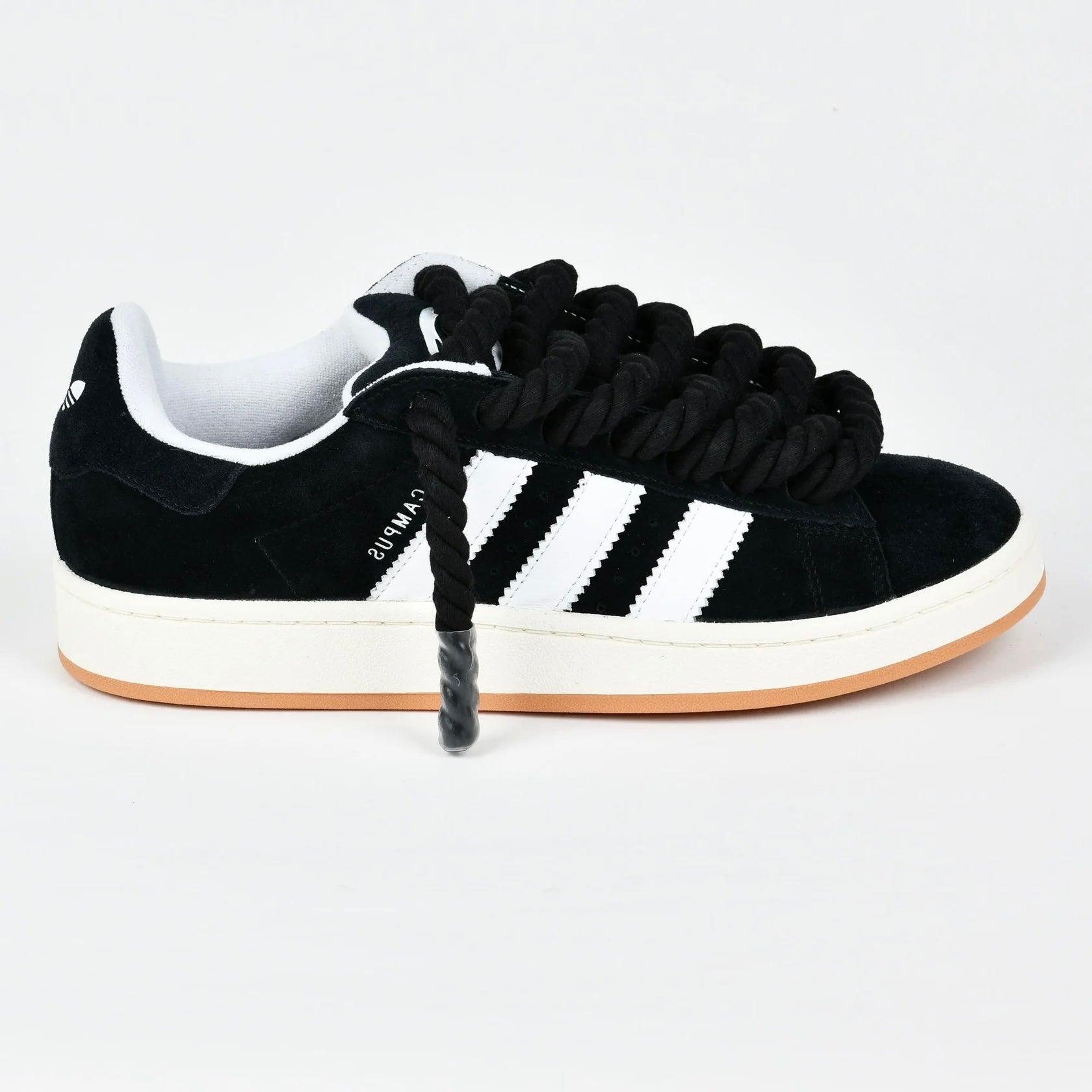 Sneakers basses Adidas Campus 00s black adidas rope laces custom black unisexe