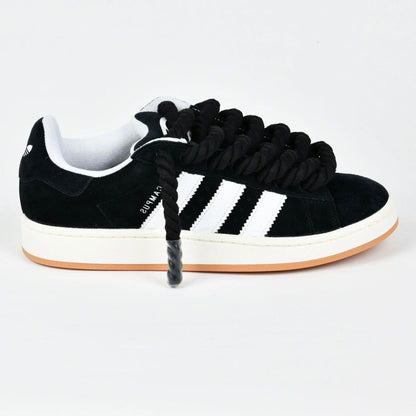 Sneakers basses Adidas Campus 00s black adidas rope laces custom black unisexe