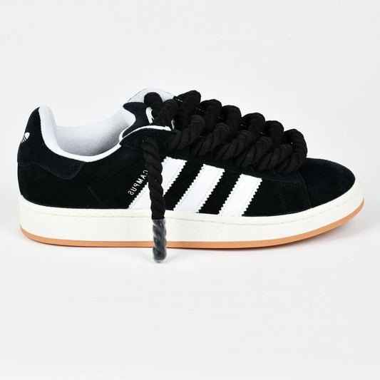 Sneakers basses Adidas Campus 00s black adidas rope laces custom black unisexe