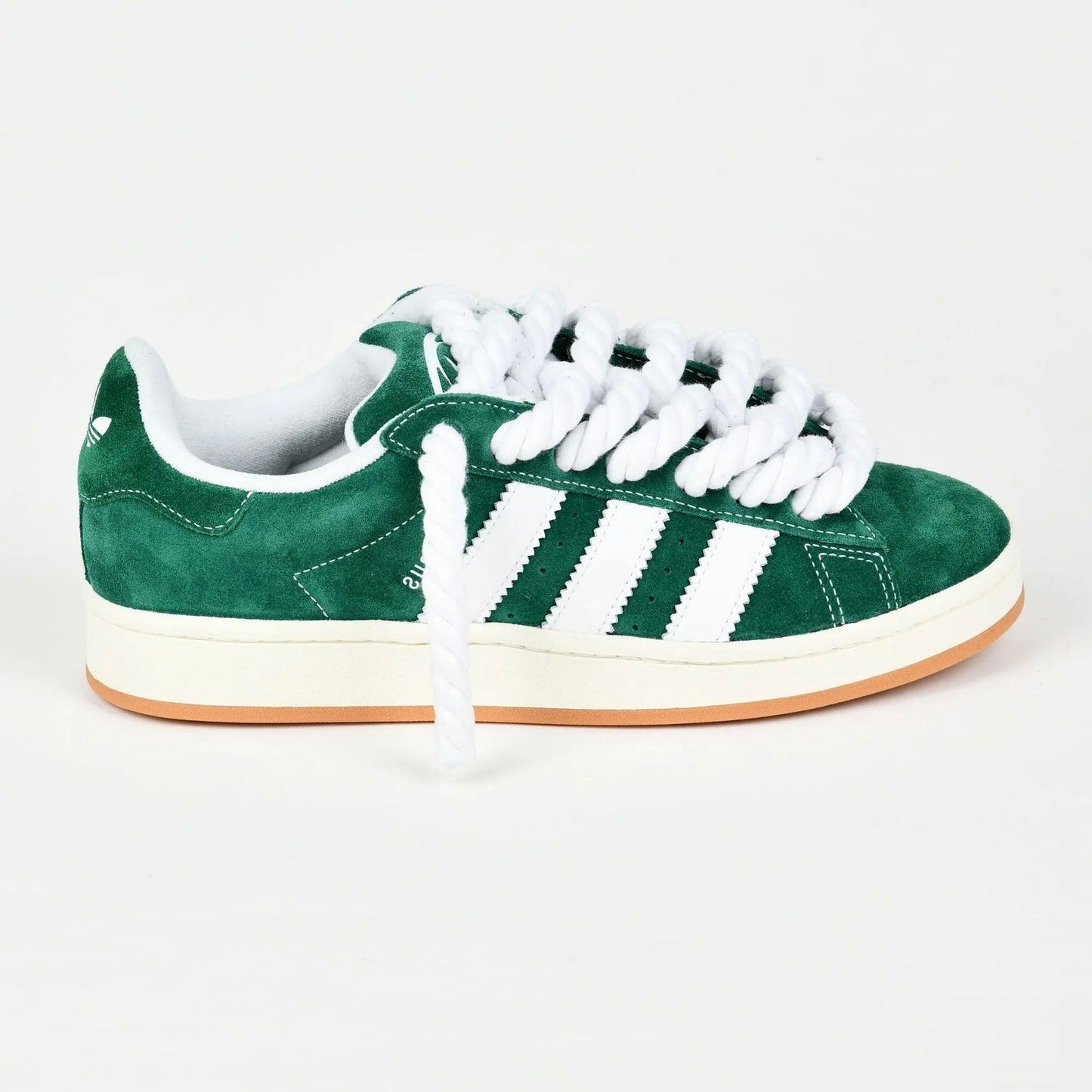 Sneakers basses Adidas Campus 00s green adidas rope laces custom white unisexe