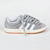 Adidas Campus 00s Sneakers Basses Unisexe Grey Adidas Rope Laces Custom Grey