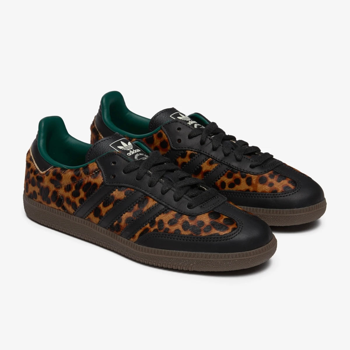 Sneakers basses Adidas Samba collegiate green leopard unisexe