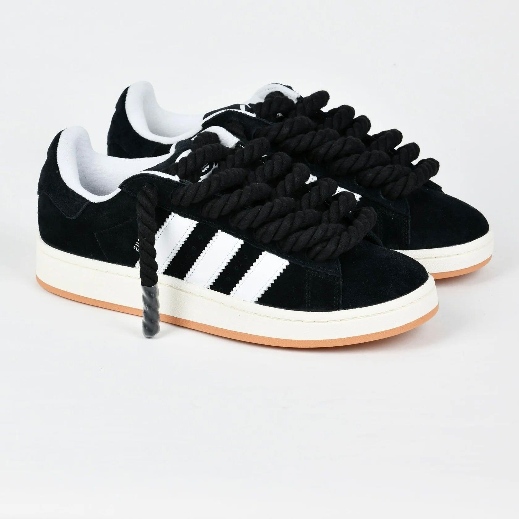 Sneakers basses Adidas Campus 00s black adidas rope laces custom black unisexe
