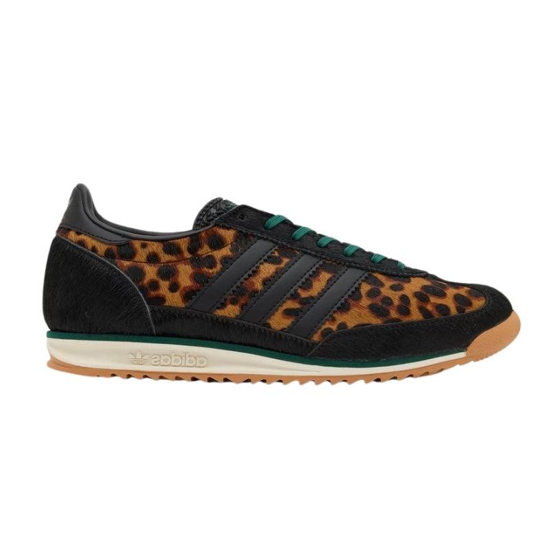 Sneakers basses Adidas SL 72 OG leopard print collegiate green unisexe