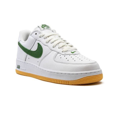 Nike Air Force 1 Low Retro Green Swoosh Baskets Blanc Vert Homme Femme - 2