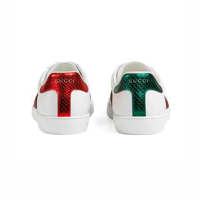 Gucci Ace Low Top Baskets Blanc Vert