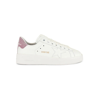 Golden Goose Purestar Glitter Pink Baskets Cuir Pailleté