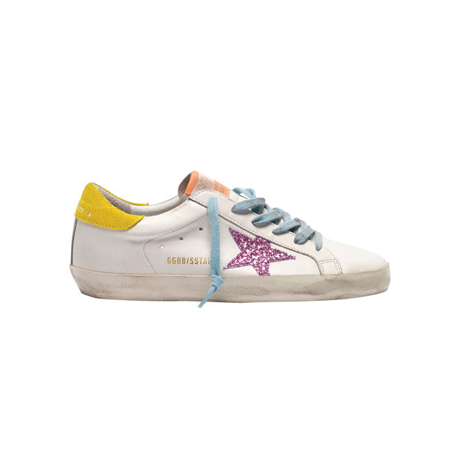 Golden Goose Purestar Glittery Star Baskets Cuir Pailleté