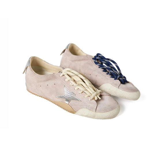 Golden Goose True Star Patch Low Suede Baskets Daim Vieilli