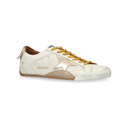Golden Goose True Star Patch Low Gold Star Baskets Cuir Vieilli