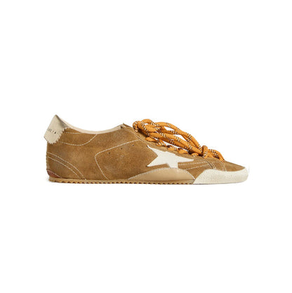 Golden Goose True Star Patch Low Baskets Cuir Vieilli