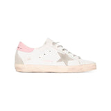 Golden Goose Super-Star Pink Grey Star Baskets Cuir Vieilli